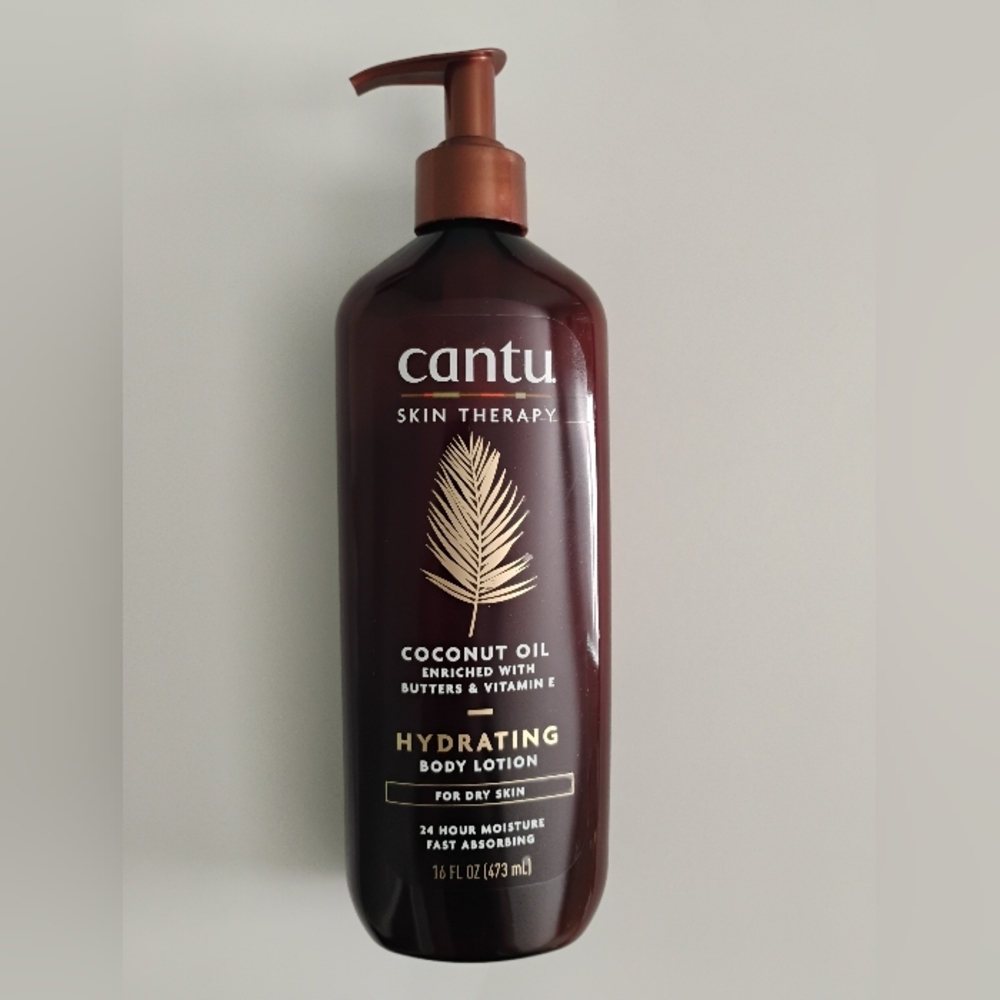 Cantu Coconut Oil Body Lotion 16 FL Oz Hydrating Moisturizer For Dry Skin